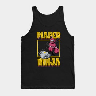 Diaper Ninja - Diapering baby Tank Top